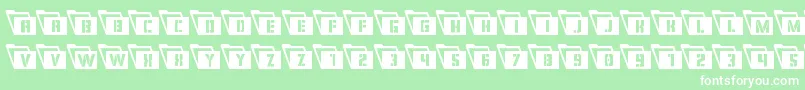 fuente Eyesonlycondleft – Fuentes Blancas Sobre Fondo Verde