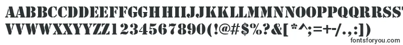 StencilRegularDb Font – Fonts for Windows