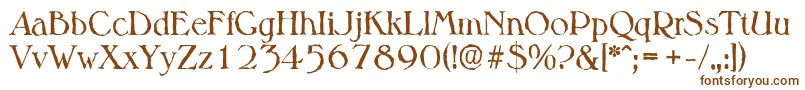 MelbourneantiqueRegular Font – Brown Fonts