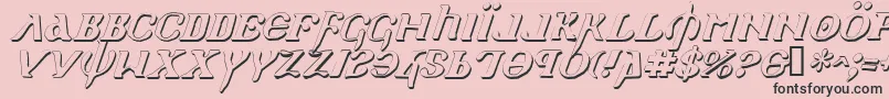 More about HolyEmpireShadowItalic Font HolyEmpireShadowItalic Font – Black Fonts on Pink Background
