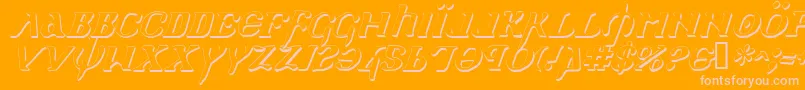 More about HolyEmpireShadowItalic Font HolyEmpireShadowItalic Font – Pink Fonts on Orange Background