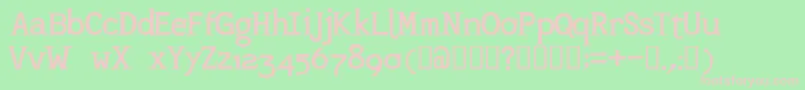 Mashburn.Regulartt Font – Pink Fonts on Green Background