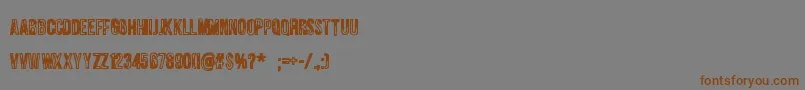 Jungletree Font – Brown Fonts on Gray Background