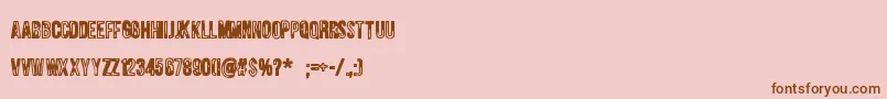 Jungletree Font – Brown Fonts on Pink Background