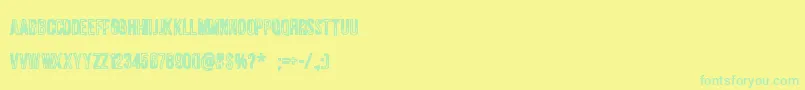 Jungletree Font – Green Fonts on Yellow Background