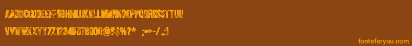 Jungletree Font – Orange Fonts on Brown Background
