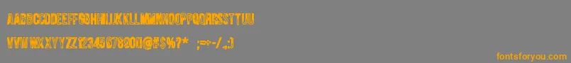 Jungletree Font – Orange Fonts on Gray Background