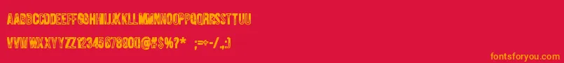 Jungletree Font – Orange Fonts on Red Background
