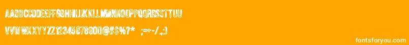 Jungletree Font – White Fonts on Orange Background