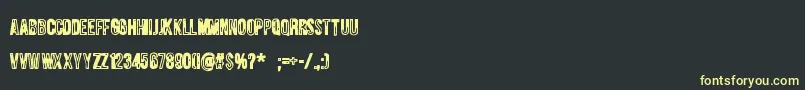 Jungletree Font – Yellow Fonts on Black Background