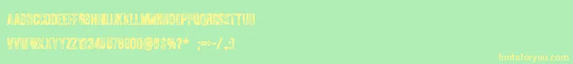 Jungletree Font – Yellow Fonts on Green Background