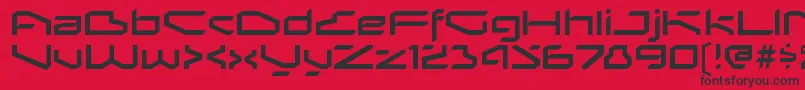 BetaphidRegular Font – Black Fonts on Red Background