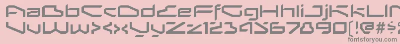 フォントBetaphidRegular – ピンクの背景に灰色の文字