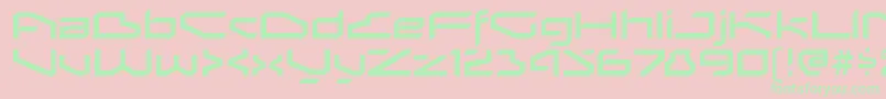 BetaphidRegular Font – Green Fonts on Pink Background