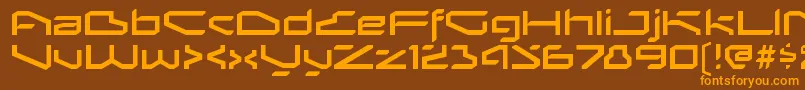 BetaphidRegular Font – Orange Fonts on Brown Background