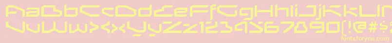 BetaphidRegular-Schriftart – Gelbe Schriften auf rosa Hintergrund