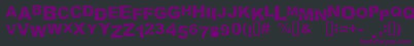 Malaprop Font – Purple Fonts on Black Background