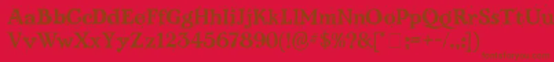 More about KingthingsScrybbledot Font KingthingsScrybbledot Font – Brown Fonts on Red Background