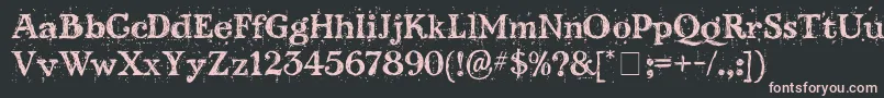 More about KingthingsScrybbledot Font KingthingsScrybbledot Font – Pink Fonts on Black Background