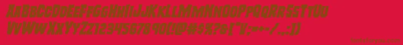 Lisätietoja Freakfinderexpandital-fontista Freakfinderexpandital-fontti – ruskeat fontit punaisella taustalla