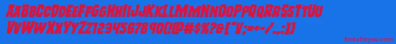 Lisätietoja Freakfinderexpandital-fontista Freakfinderexpandital-fontti – punaiset fontit sinisellä taustalla