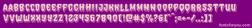 Hemogoblinpunch Font – Pink Fonts on Purple Background