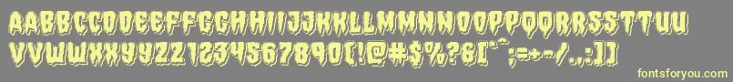 Hemogoblinpunch Font – Yellow Fonts on Gray Background