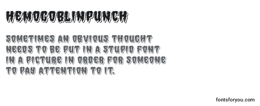 Review of the Hemogoblinpunch Font