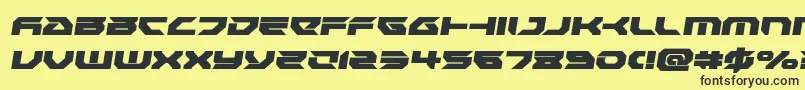 Royalsamuraisemital Font – Black Fonts on Yellow Background