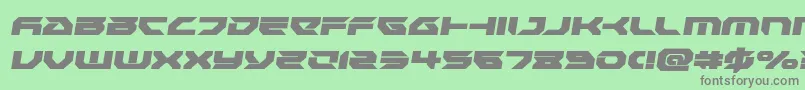 Royalsamuraisemital Font – Gray Fonts on Green Background