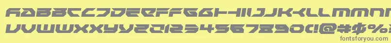 Royalsamuraisemital Font – Gray Fonts on Yellow Background