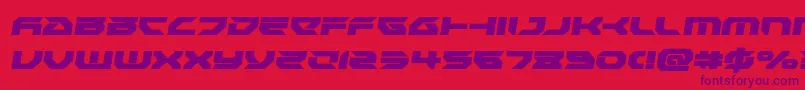 Royalsamuraisemital Font – Purple Fonts on Red Background