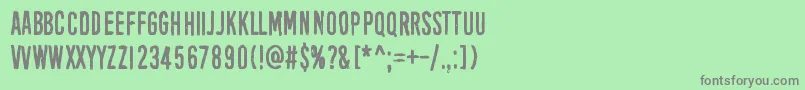 BlackOwl Font – Gray Fonts on Green Background