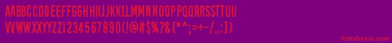 BlackOwl Font – Red Fonts on Purple Background