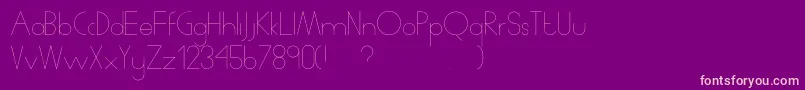 Humanp.JSkinny Font – Pink Fonts on Purple Background