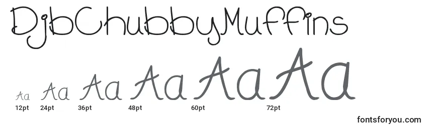 Размеры шрифта DjbChubbyMuffins