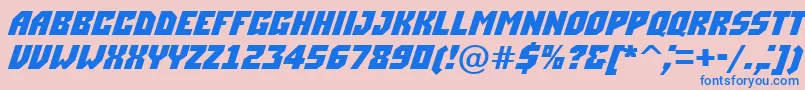 ASimplerdnm Font – Blue Fonts on Pink Background