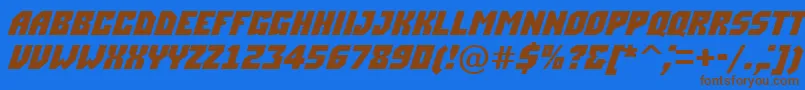 ASimplerdnm Font – Brown Fonts on Blue Background
