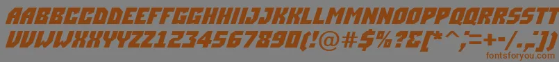 ASimplerdnm Font – Brown Fonts on Gray Background