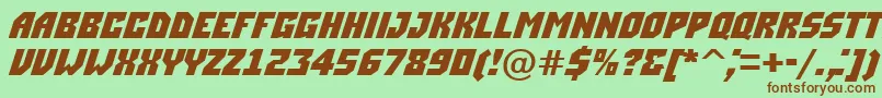 ASimplerdnm Font – Brown Fonts on Green Background