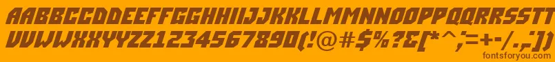 ASimplerdnm Font – Brown Fonts on Orange Background