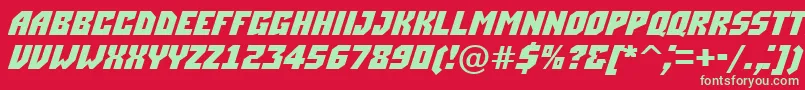 ASimplerdnm Font – Green Fonts on Red Background