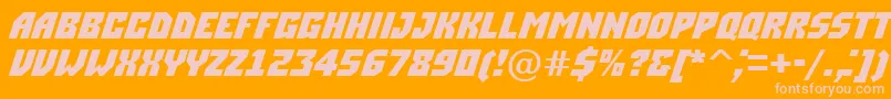 ASimplerdnm Font – Pink Fonts on Orange Background
