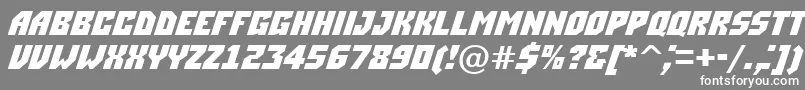 フォントASimplerdnm – 灰色の背景に白い文字