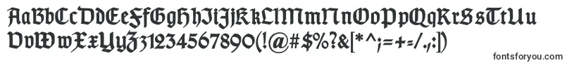 Шрифт GotischdBold – надписи красивыми шрифтами