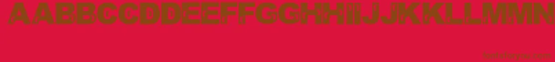 Шрифт JennasFeet – коричневые шрифты на красном фоне