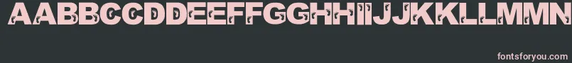 JennasFeet Font – Pink Fonts on Black Background