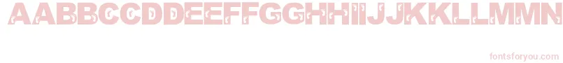 JennasFeet Font – Pink Fonts on White Background