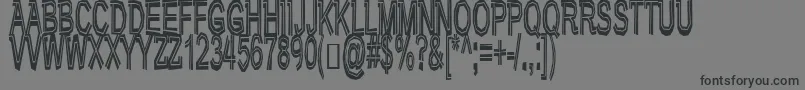 Very Bad Posture Font – Black Fonts on Gray Background