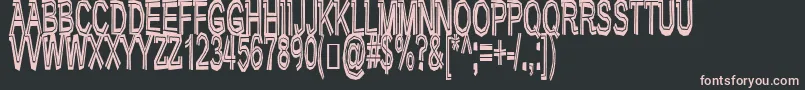Very Bad Posture Font – Pink Fonts on Black Background